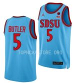 Men's #5 Lamont Butler San Diego State Aztecs College Basketball Jersey