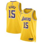 Men’s Los Angeles Lakers #15 Austin Reaves Basketball Jersey