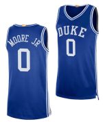 Men's #0 Wendell Moore Jr. Duke Blue Devils College Basketball Jersey
