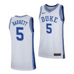 Men's #5 RJ Barrett Duke Blue Devils College Basketball Jersey