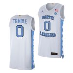 Men's #0 Seth Trimble North Carolina Tar Heels College Basketball Jersey
